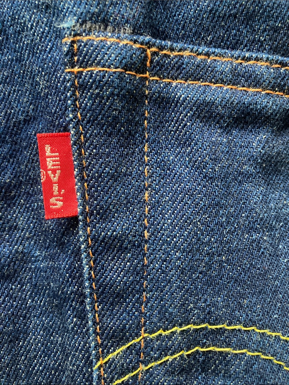 Levi's Vintage Clothing 1950s 701 Jeans High Rise Straight Selvedge Dark Indigo - Picture 12 of 16